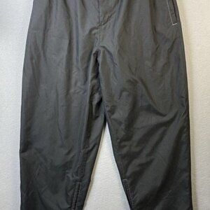 Sun Mountain Rainflex‎ Pants Mens M Black Waterproof Lined Nylon Golf Ankle Zip